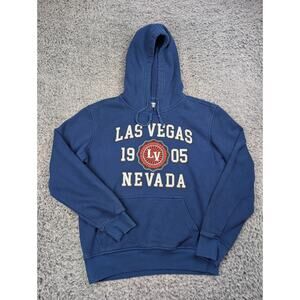 Las Vegas Hoodie Adult Medium Blue Destination Pullover Nevada Sweatshirt Tour